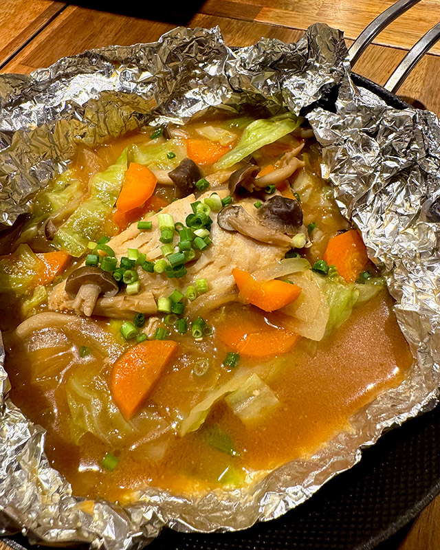 白身魚のホイル焼き